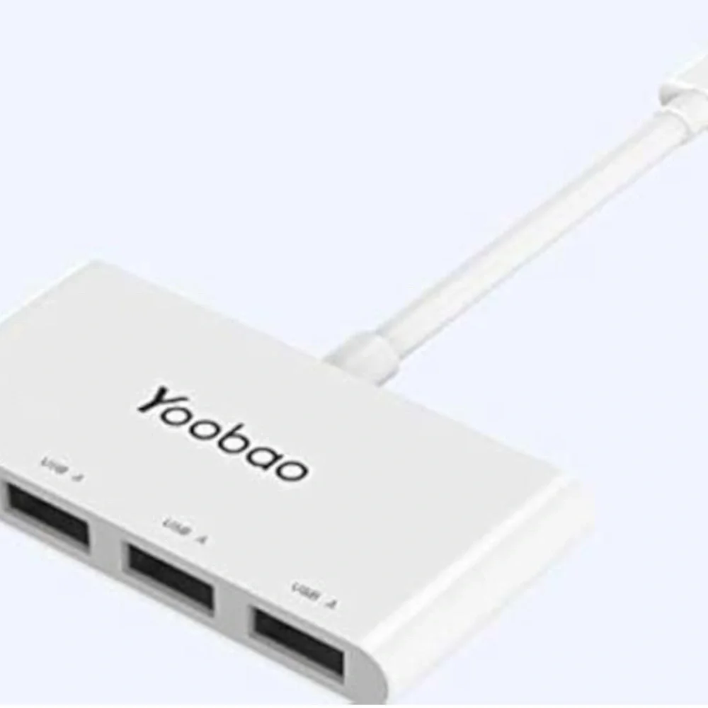 White USB-C Hub Power Adapter